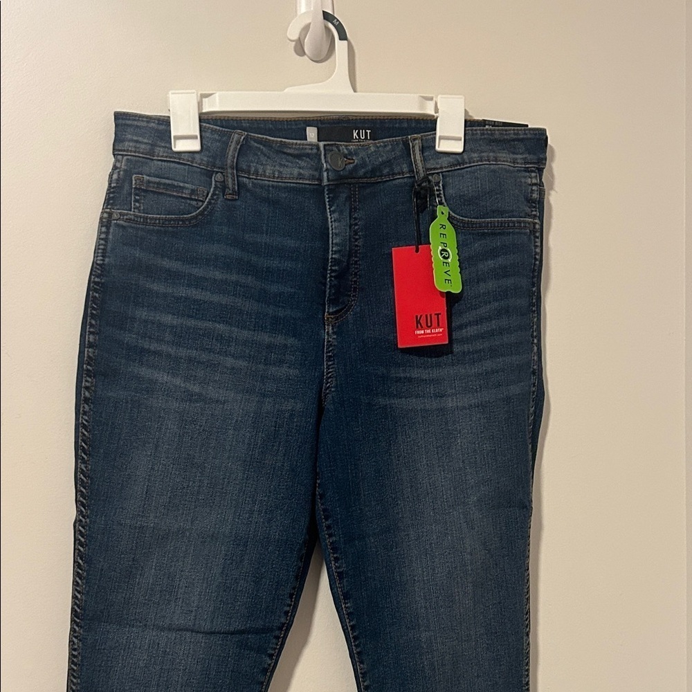NWT Kut from the Kloth High Rise Mia Fab Ab Toothpick Skinny Jeans Size 12